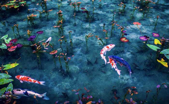 Thiên đường trần gian hồ cá koi đẹp nhất thế giới